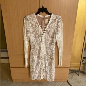 The Jetset Diaries White Sexy Lace Dress